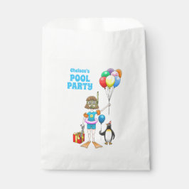 Pinguin Pool Party Geschenktütchen