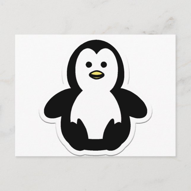 Pinguin Postkarte (Vorderseite)