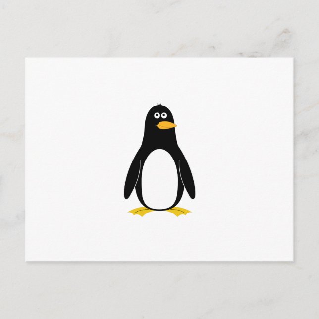 Pinguin Postkarte (Vorderseite)