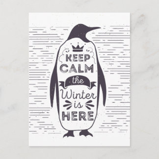 Pinguin Postkarte