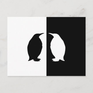 Pinguin Postkarte