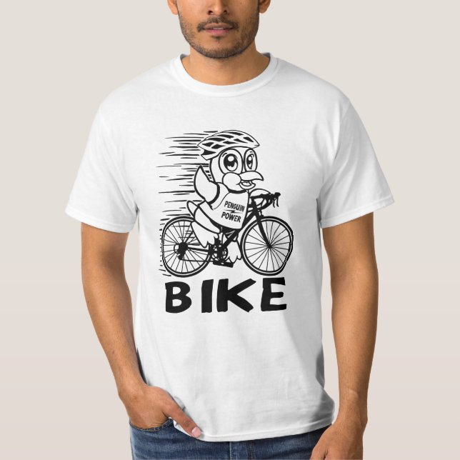 Pinguin Power Bike Cycling T - Shirt (Vorderseite)