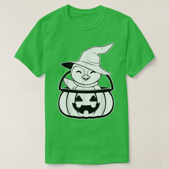 Pinguin Pumpkin Lazy Halloween Costume Animal Jack T-Shirt (Design vorne)