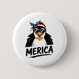 Pinguin Resist Pinguine Protest gegen Button