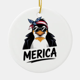 Pinguin Resist Pinguine Protest gegen Keramik Ornament