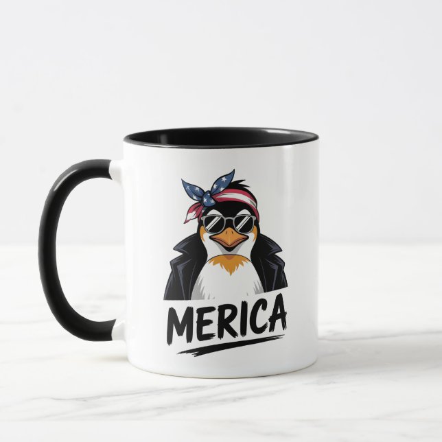 Pinguin Resist Pinguine Protest gegen Tasse (Links)