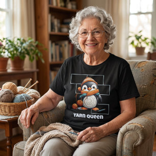 Pinguin-Ruhestandsgeschenke für Oma, die Häklerin T-Shirt