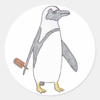 Pinguin Runder Aufkleber