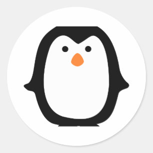 Pinguin Runder Aufkleber