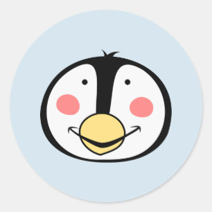 Pinguin Runder Aufkleber