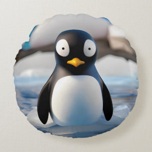 Pinguin Rundes Kissen