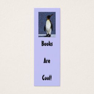 Pinguin, Schnee: BÜCHER SIND COOLES LESEZEICHEN