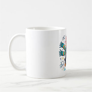 Pinguin-Schneeballkampf-Winterkunst Kaffeetasse