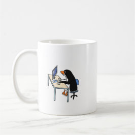 Pinguin-Smoking-Systemverwalter Kaffeetasse