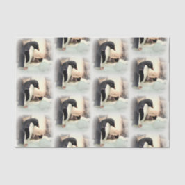 Pinguin Snowball Fight Tissue Seidenpapier