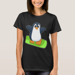 Pinguin Snowboard Wintersport T-Shirt