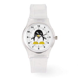 Pinguin Sporty Pink Silicon Watch Armbanduhr