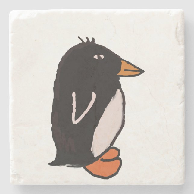 Pinguin Steinuntersetzer (Vorderseite)