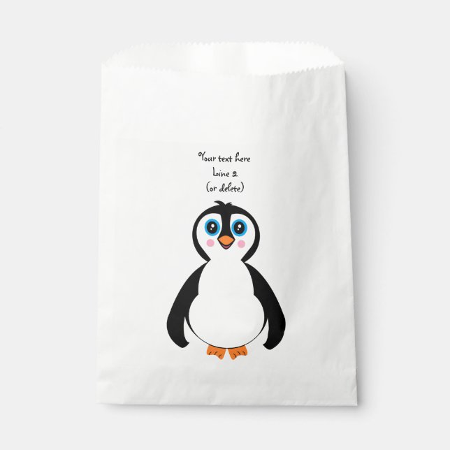 Pinguin-Tasche Geschenktütchen (Vorderseite)