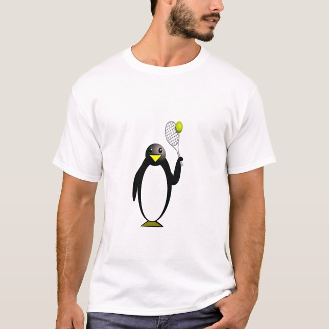 Pinguin-Tennis T-Shirt (Vorderseite)