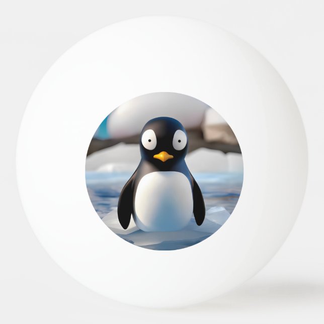 Pinguin Tischtennisball (Vorderseite)