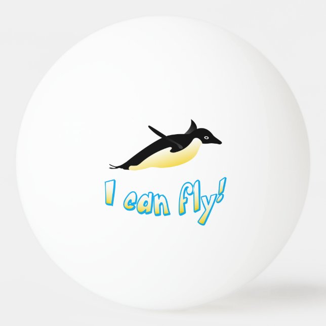 Pinguin Tischtennisball (Vorderseite)