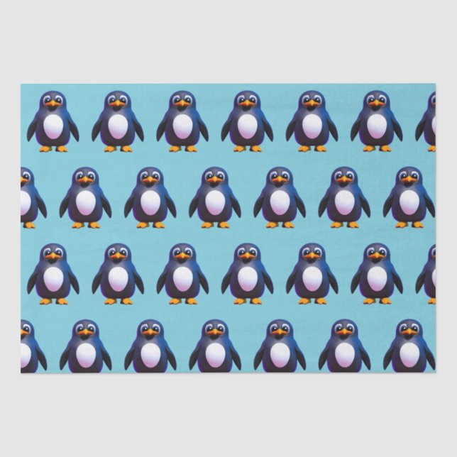 Pinguin-Tissue-Papier Seidenpapier (Vorderseite)