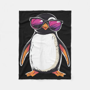 Pinguin Tragen Sungles Bird Funny Graphic Fleecedecke