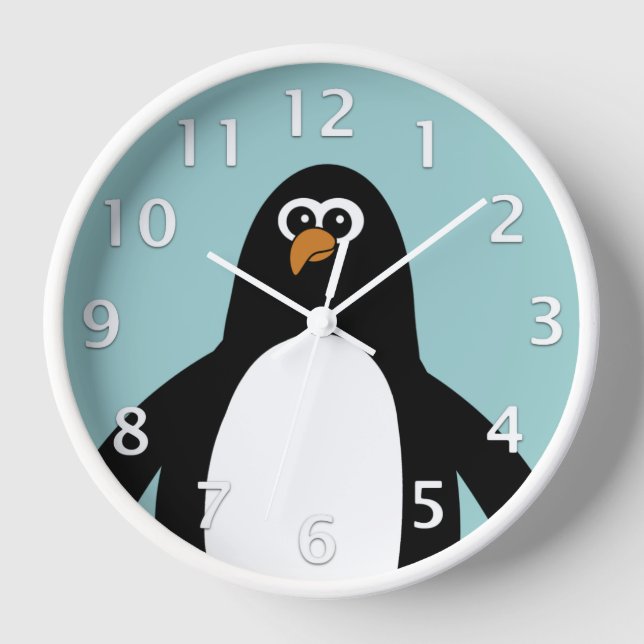 Pinguin Uhr (Vorderseite)