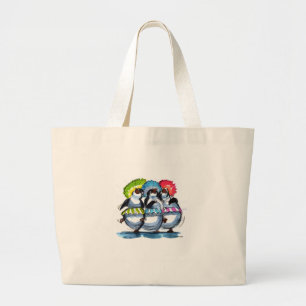 Pinguin Um Jumbo Stoffbeutel