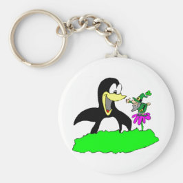 Pinguin und Leprechaun Schlüsselanhänger