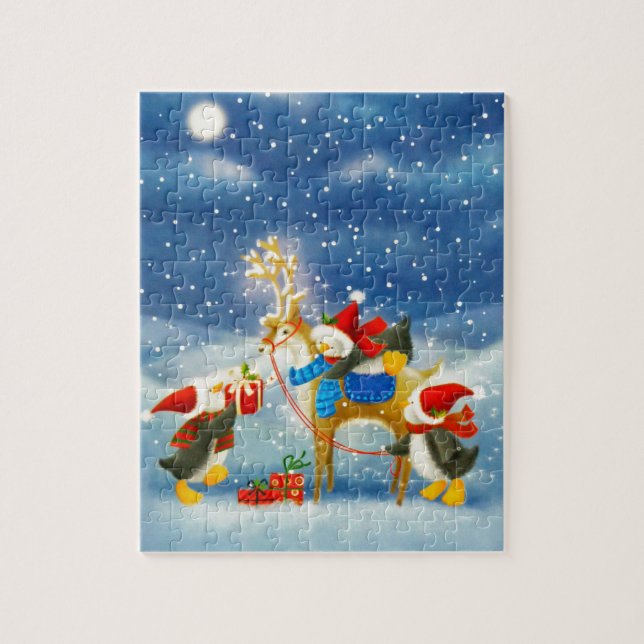 Pinguin und Reindeer (Vertikal)