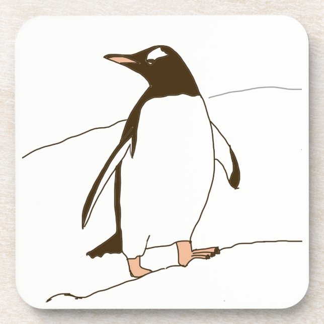 Pinguin Untersetzer (Vorderseite)