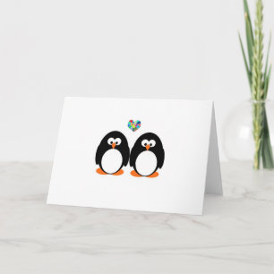 Pinguin-Valentinstag-Karte Feiertagskarte