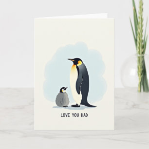 Pinguin Vatertag Liebeskarte Karte