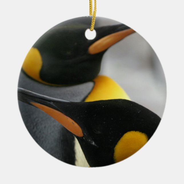 Pinguin-Verzierung Keramik Ornament (Vorne)