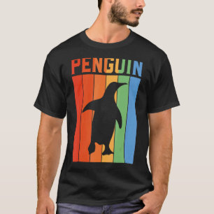 Pinguin Vintag Sunset Retro Pinguin T-Shirt