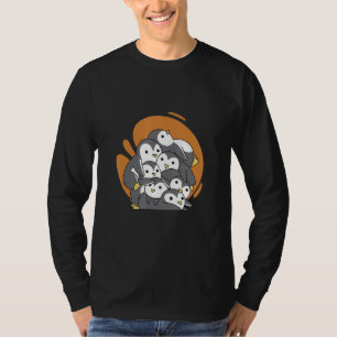 Pinguin Vogel Pinguine süße kleine Gruppe T-Shirt