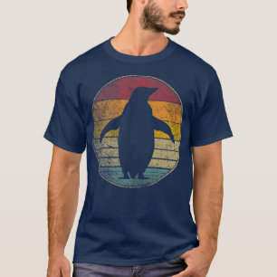 Pinguin Vogel Vintage abgenutzt Retro 70er 80er 90 T-Shirt