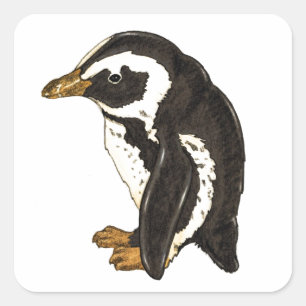 Pinguin von Liesel Bendio Potter Quadratischer Aufkleber