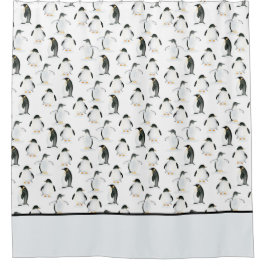 Pinguin Wasserfarbendusche Vorhang