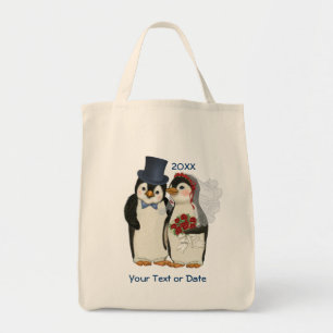 Pinguin Wedding Bride and Groom Krawatte - Anpasse Tragetasche