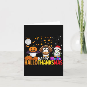 Pinguin Weihnachten Halloween Kostüm Happy Halloth Karte