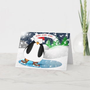 Pinguin Weihnachten Oh! Oh! Oh! Frohe Weihnachten!