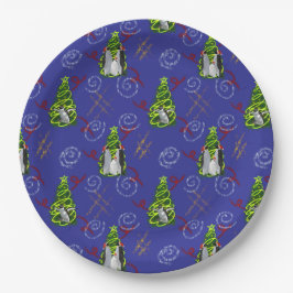 Pinguin Weihnachten Pappteller