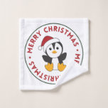 Pinguin Weihnachten Schnee Winter Tiere Pinguine w Waschlappen<br><div class="desc">Der Pinguin zu Weihnachten als Grußkarte. Hübsche Tiere mit Geschenken und Schnee für den Urlaub. Auch lustig für Weihnachten im Juli. Pinguine sind niedliche Tiere und perfekt zu Weihnachten.</div>