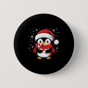 Pinguin Weihnachten Zuckerrohr Winter Kleinkind Mä Button
