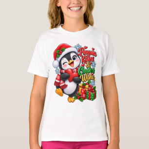 Pinguin-Weihnachtswünsche T-Shirt
