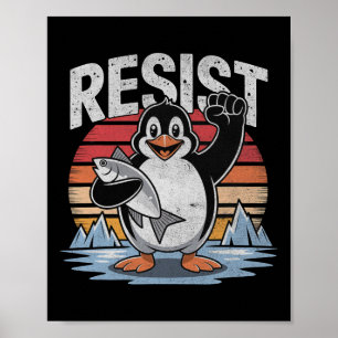 Pinguin widersteht Zöllen Pinguine Männer Frauen A Poster