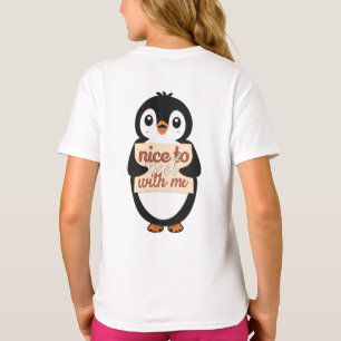 Pinguin-Willkommensschild: Schön, mich zu treffen T-Shirt